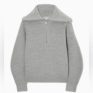 COS Knitwear: Wool & Cotton Half-Zip